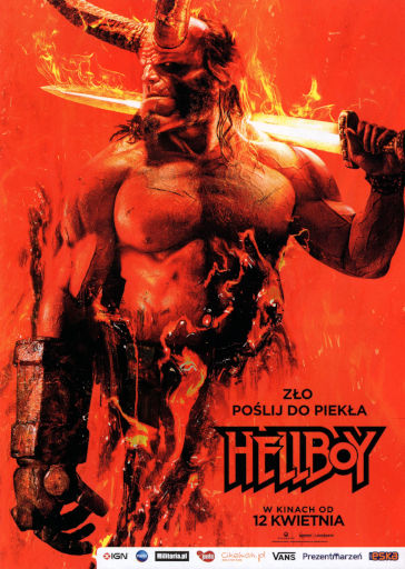 Przód ulotki filmu 'Hellboy'