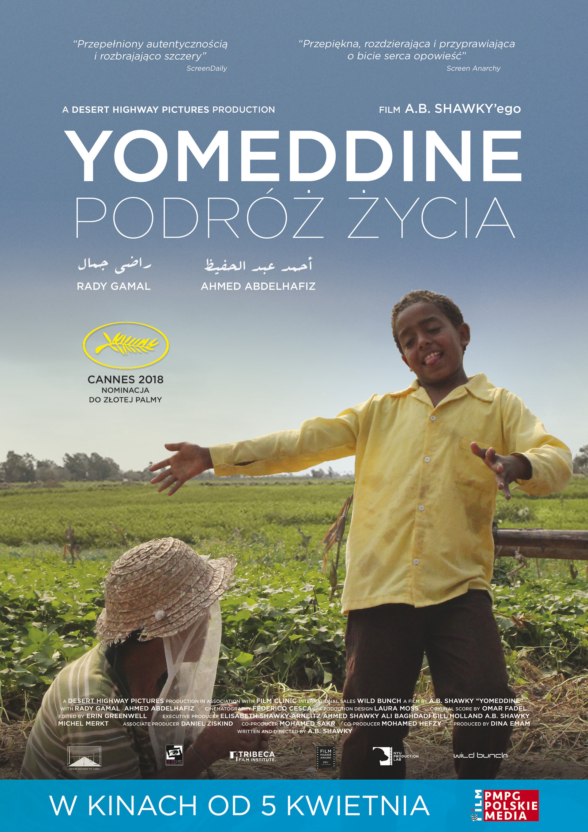 Polski plakat filmu 'Yomeddine. Podróż Życia'