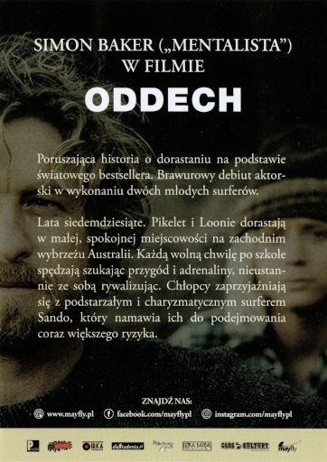 Tył ulotki filmu 'Oddech'