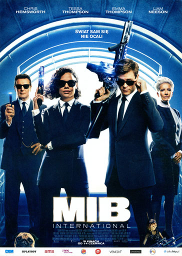 Przód ulotki filmu 'Men In Black: International'