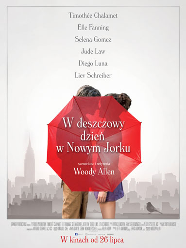 Polski plakat filmu 'W Deszczowy Dzień W Nowym Jorku'