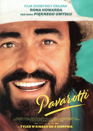 Przód ulotki filmu 'Pavarotti'