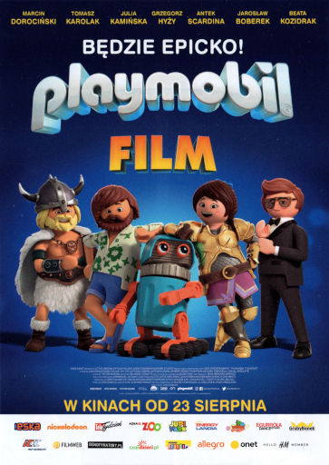 Przód ulotki filmu 'Playmobil: Film'