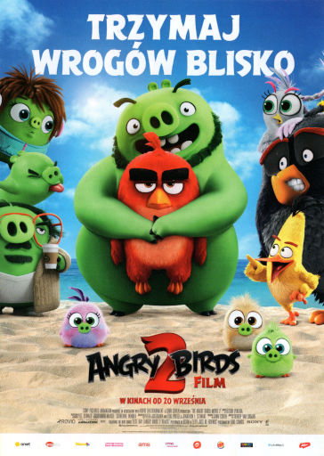 Przód ulotki filmu 'Angry Birds Film 2'