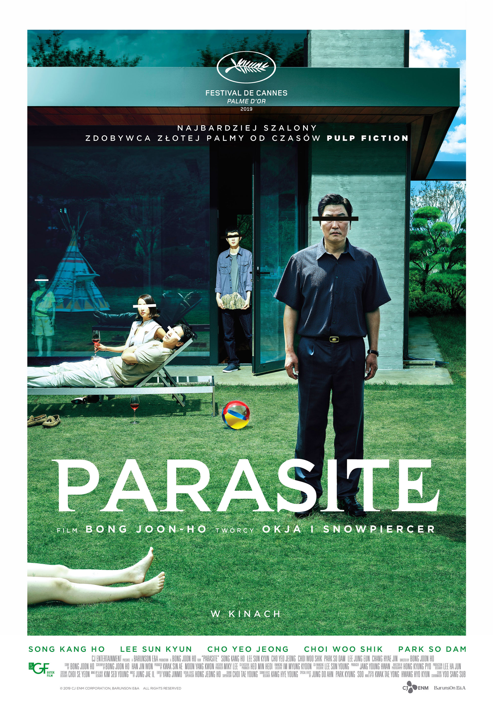 Polski plakat filmu 'Parasite'