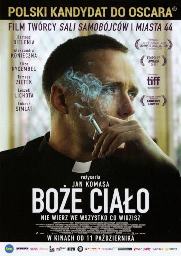 Przód ulotki filmu 'Boże Ciało'