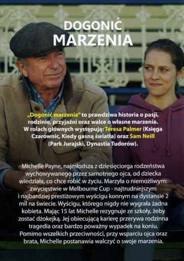 Tył ulotki filmu 'Dogonić Marzenia'