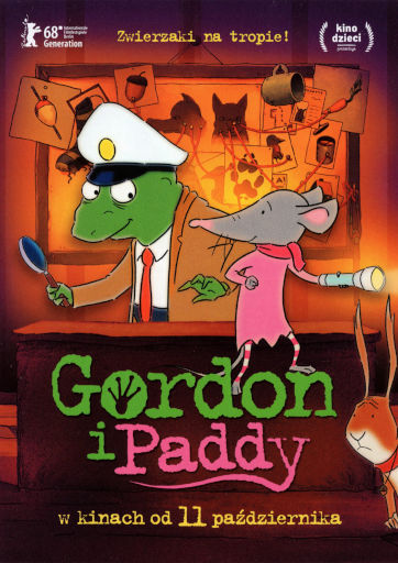 Przód ulotki filmu 'Gordon i Paddy'