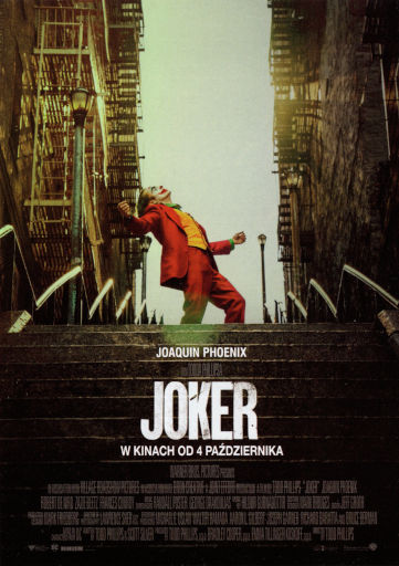 Przód ulotki filmu 'Joker'