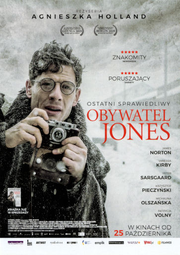 Przód ulotki filmu 'Obywatel Jones'