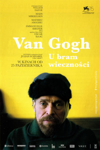 Przód ulotki filmu 'Van Gogh. U  Bram Wieczności'