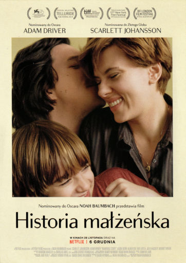 Przód ulotki filmu 'Historia Małżeńska'