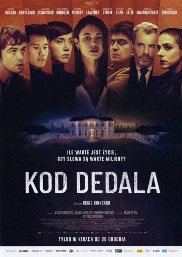 Przód ulotki filmu 'Kod Dedala'