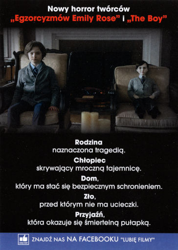 Tył ulotki filmu 'Brahms: The Boy II'