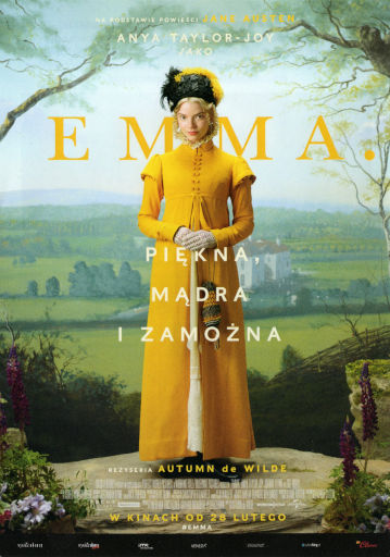 Przód ulotki filmu 'Emma.'