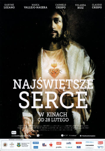 Przód ulotki filmu 'Najświętsze Serce'