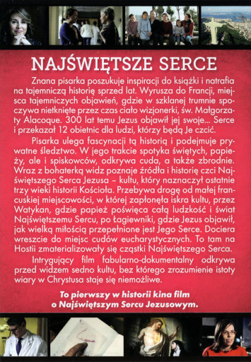 Tył ulotki filmu 'Najświętsze Serce'