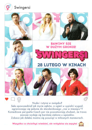 Tył ulotki filmu 'Swingersi'