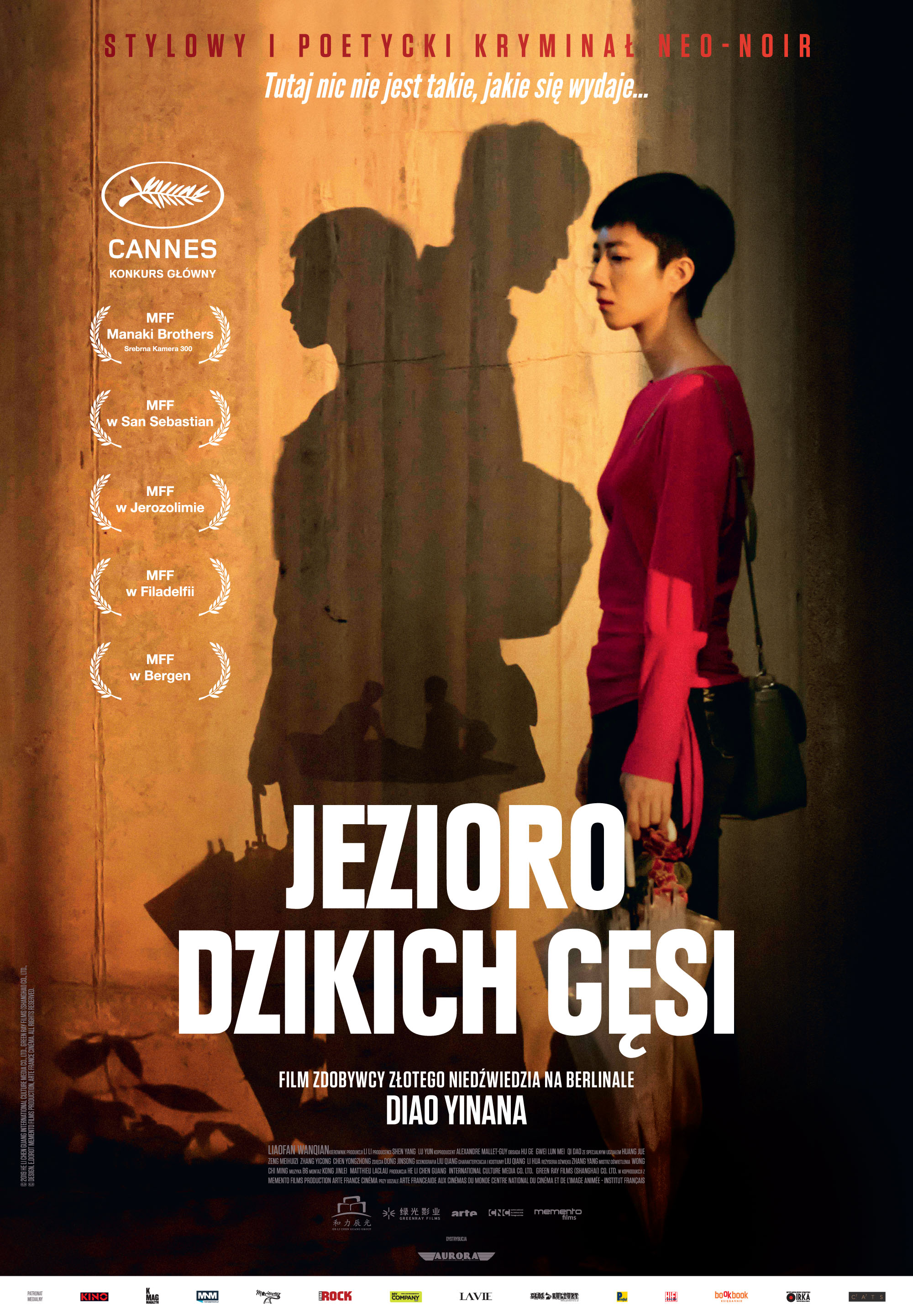 Polski plakat filmu 'Jezioro Dzikich Gęsi'