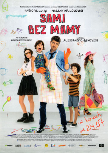 Przód ulotki filmu 'Sami Bez Mamy'