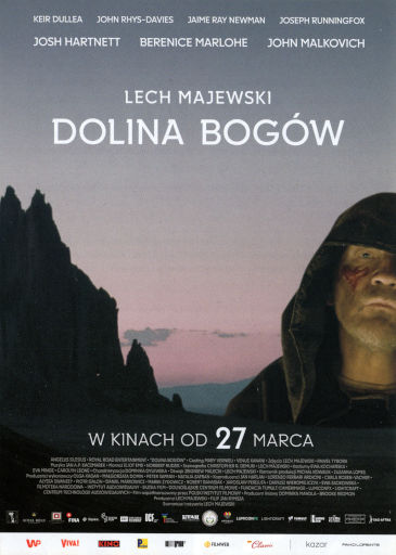 Przód ulotki filmu 'Dolina Bogów'