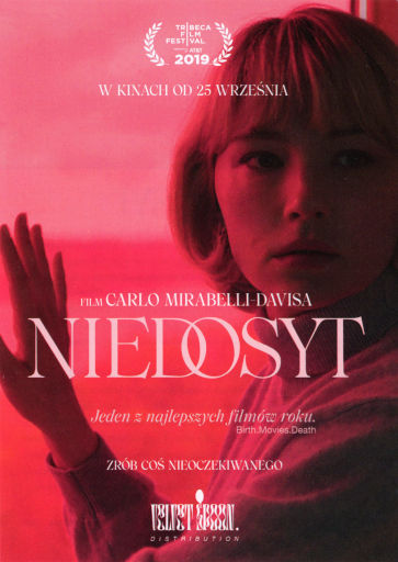 Przód ulotki filmu 'Niedosyt'