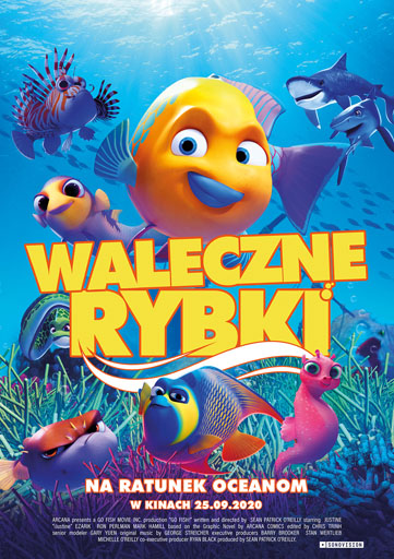 Polski plakat filmu 'Waleczne Rybki'