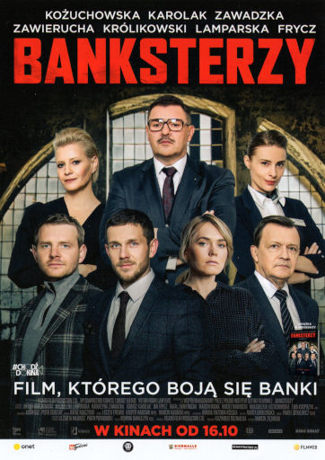 Przód ulotki filmu 'Banksterzy'