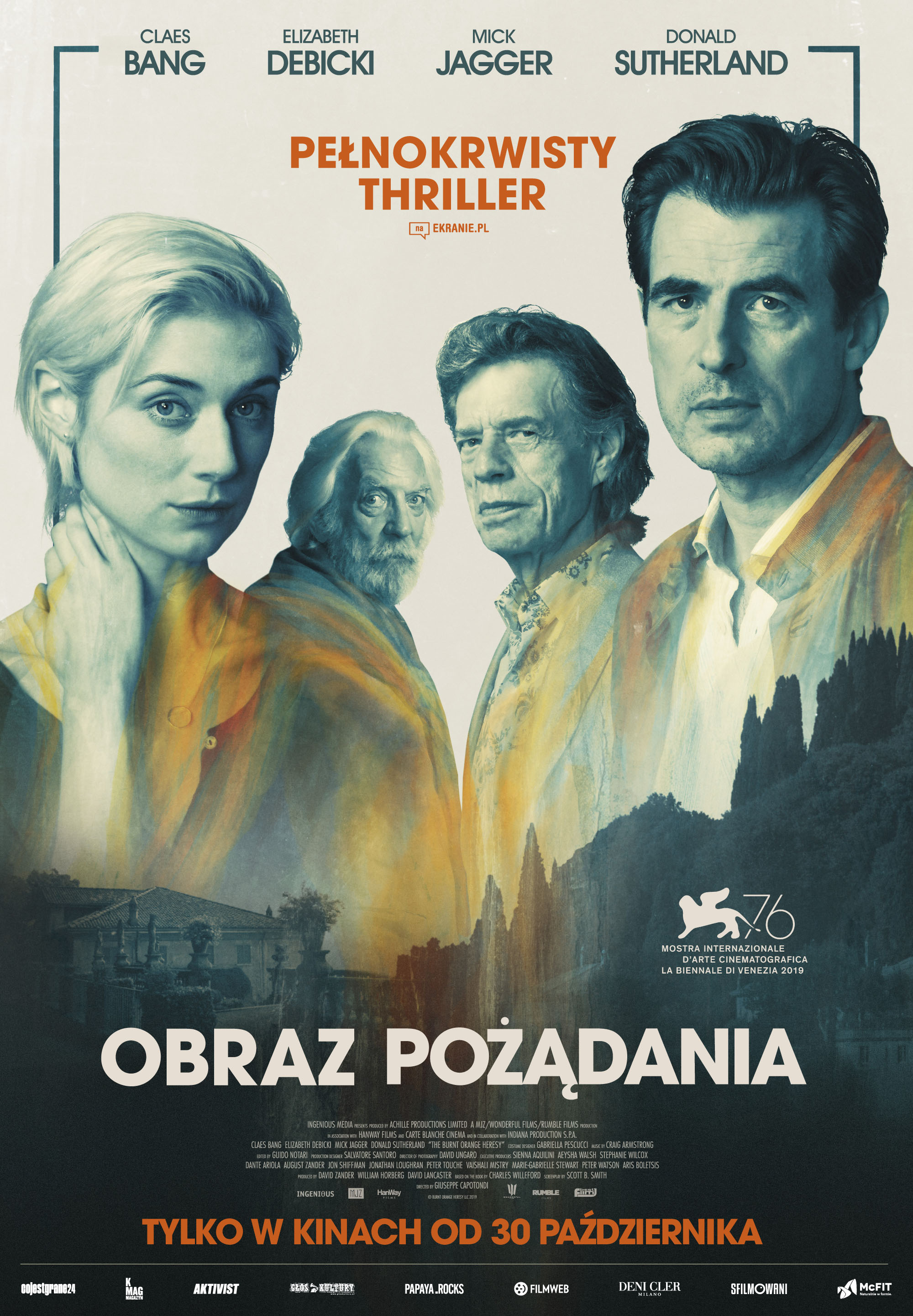 Polski plakat filmu 'Obraz Pożądania'