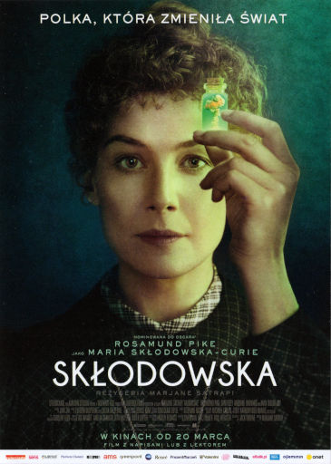 Przód ulotki filmu 'Skłodowska'