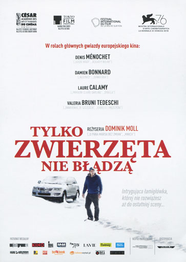 Przód ulotki filmu 'Tylko Zwierzęta Nie Błądzą'