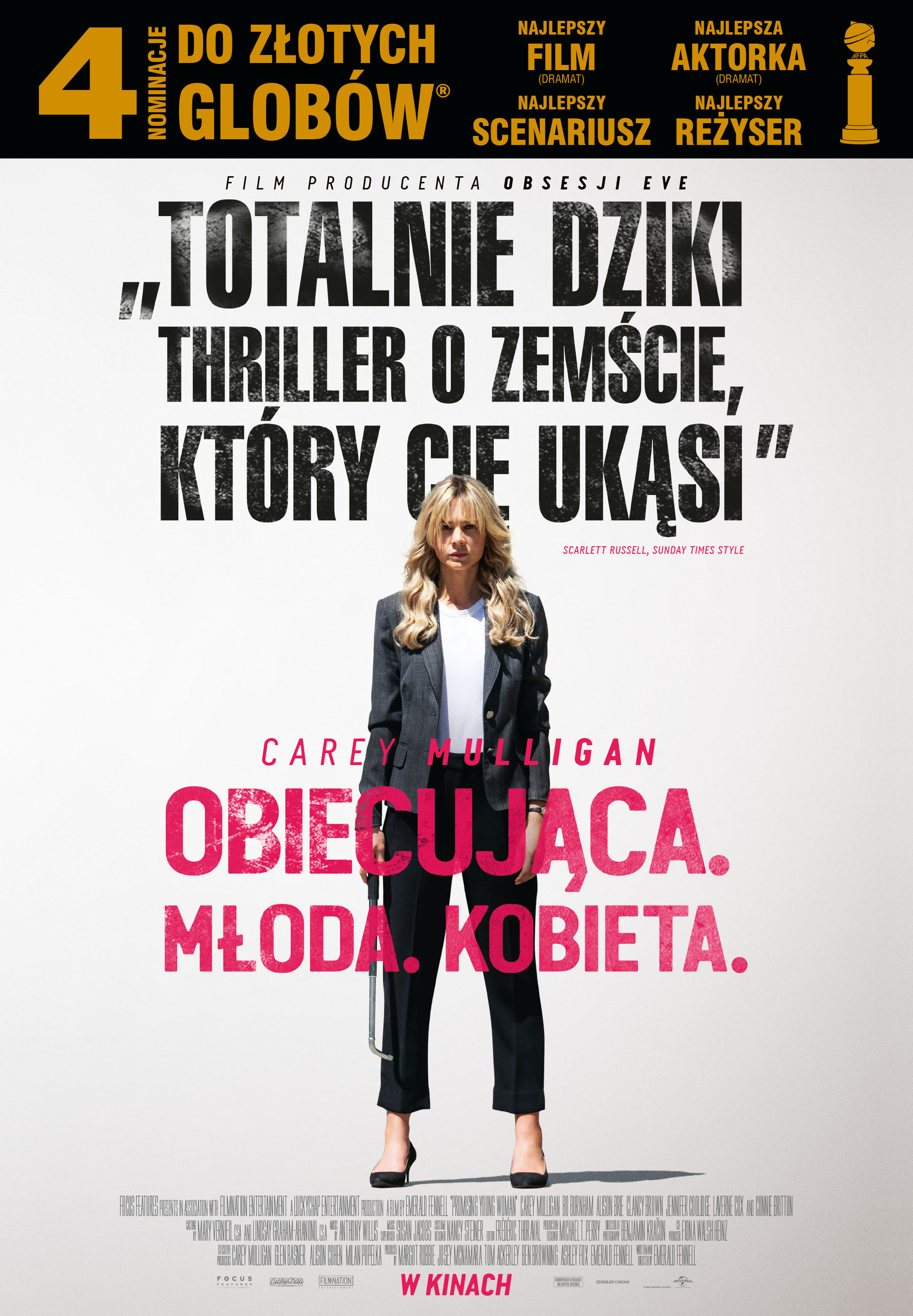 Polski plakat filmu 'Obiecująca Młoda Kobieta'