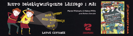 Tył ulotki filmu 'Biuro Detektywistyczne Lassego i Mai. Rabuś Z Pociągu'