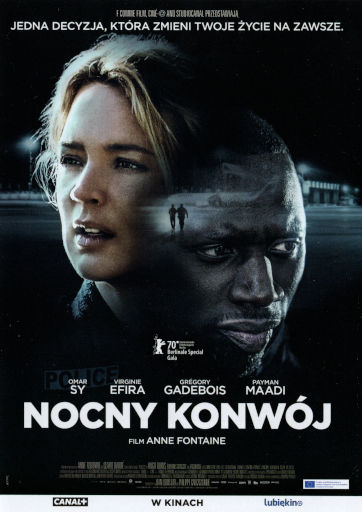 Przód ulotki filmu 'Nocny konwój'