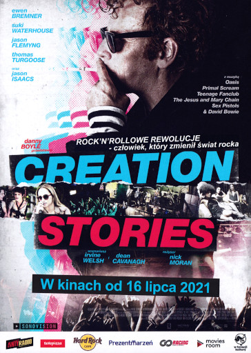 Przód ulotki filmu 'Creation Stories'