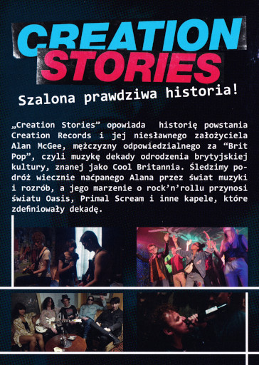 Tył ulotki filmu 'Creation Stories'