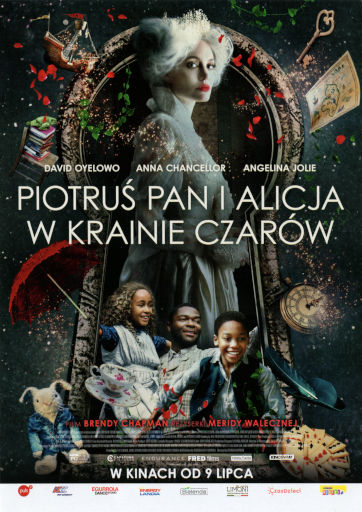 Przód ulotki filmu 'Piotruś Pan i Alicja W Krainie Czarów'