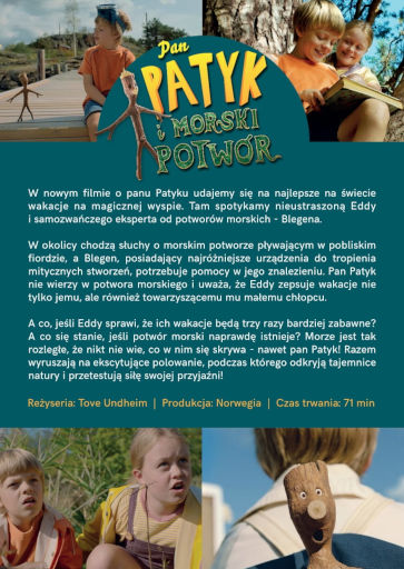 Tył ulotki filmu 'Pan Patyk i Morski Potwór'