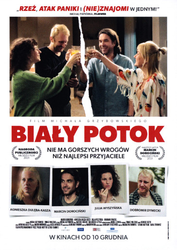 Przód ulotki filmu 'Biały Potok'