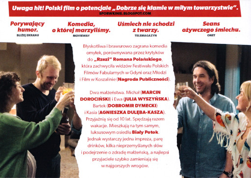 Tył ulotki filmu 'Biały Potok'