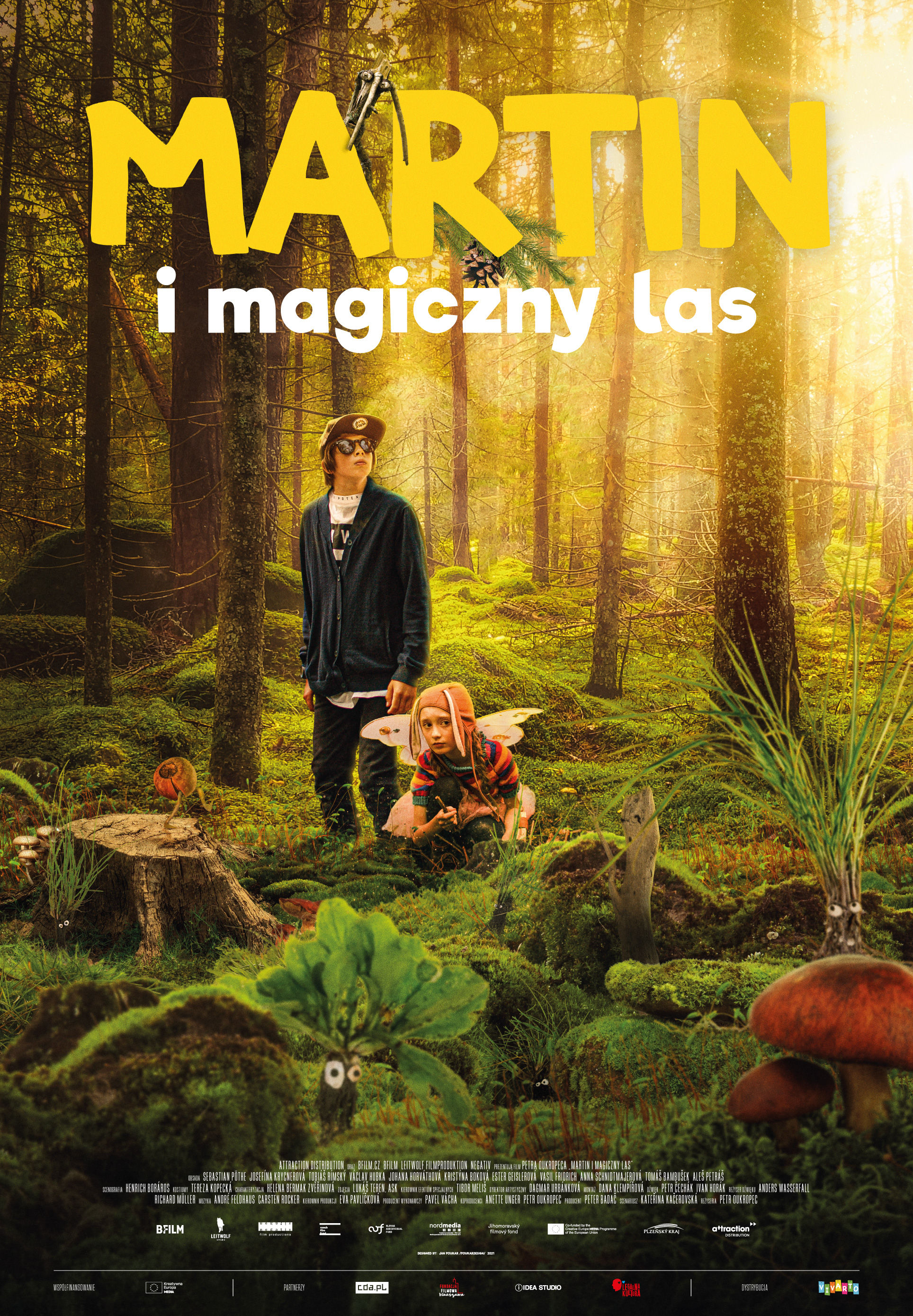 Polski plakat filmu 'Martin i Magiczny Las'