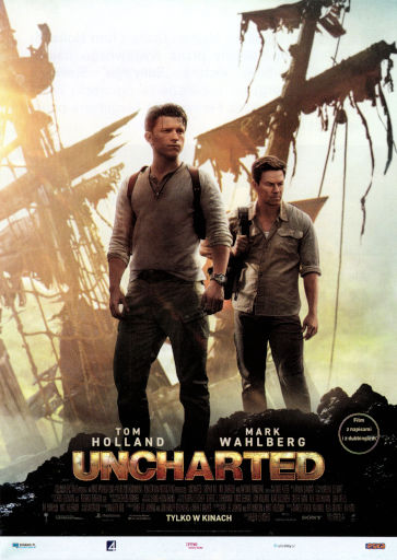 Przód ulotki filmu 'Uncharted'