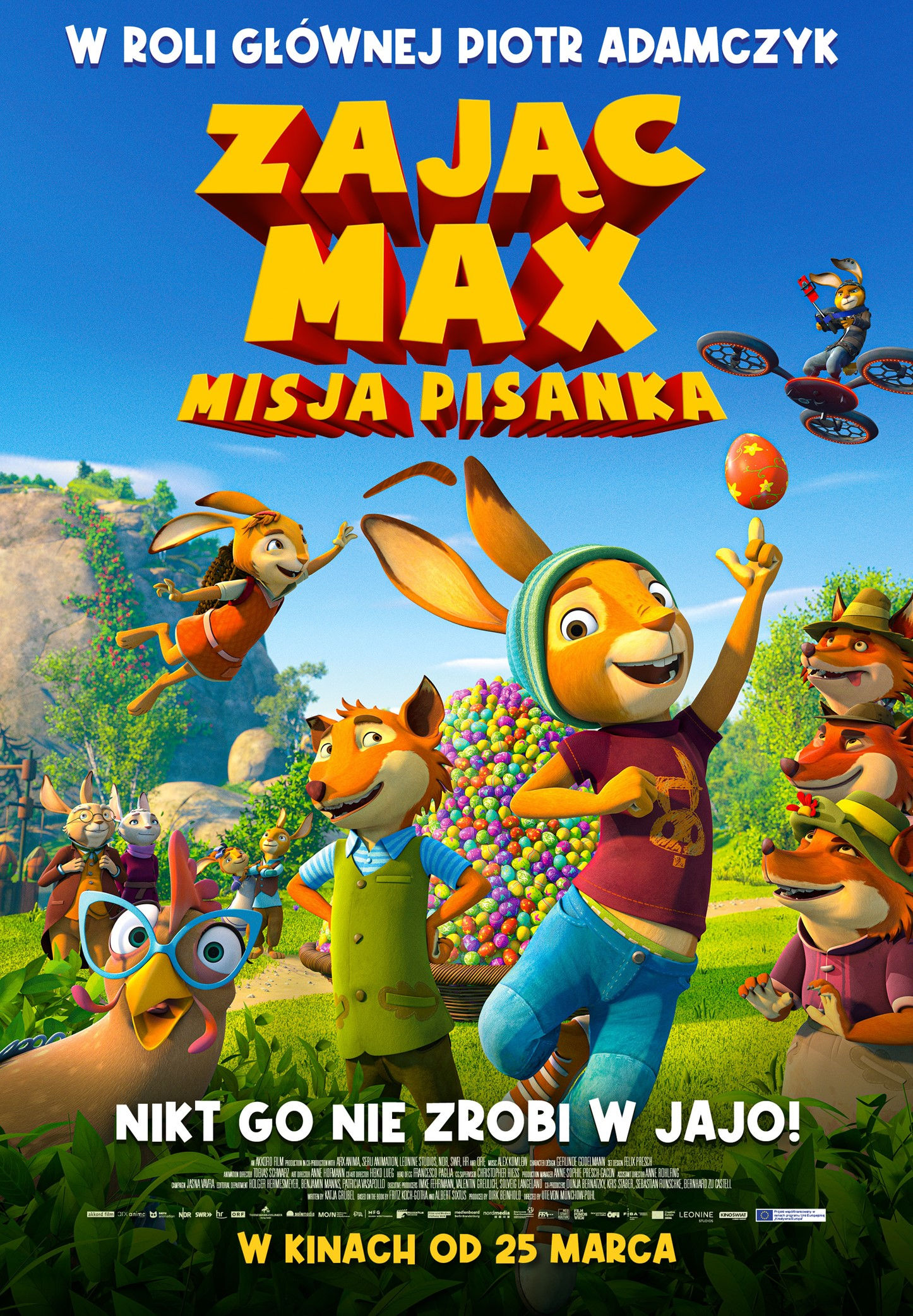 Polski plakat filmu 'Zając Max: Misja Pisanka'