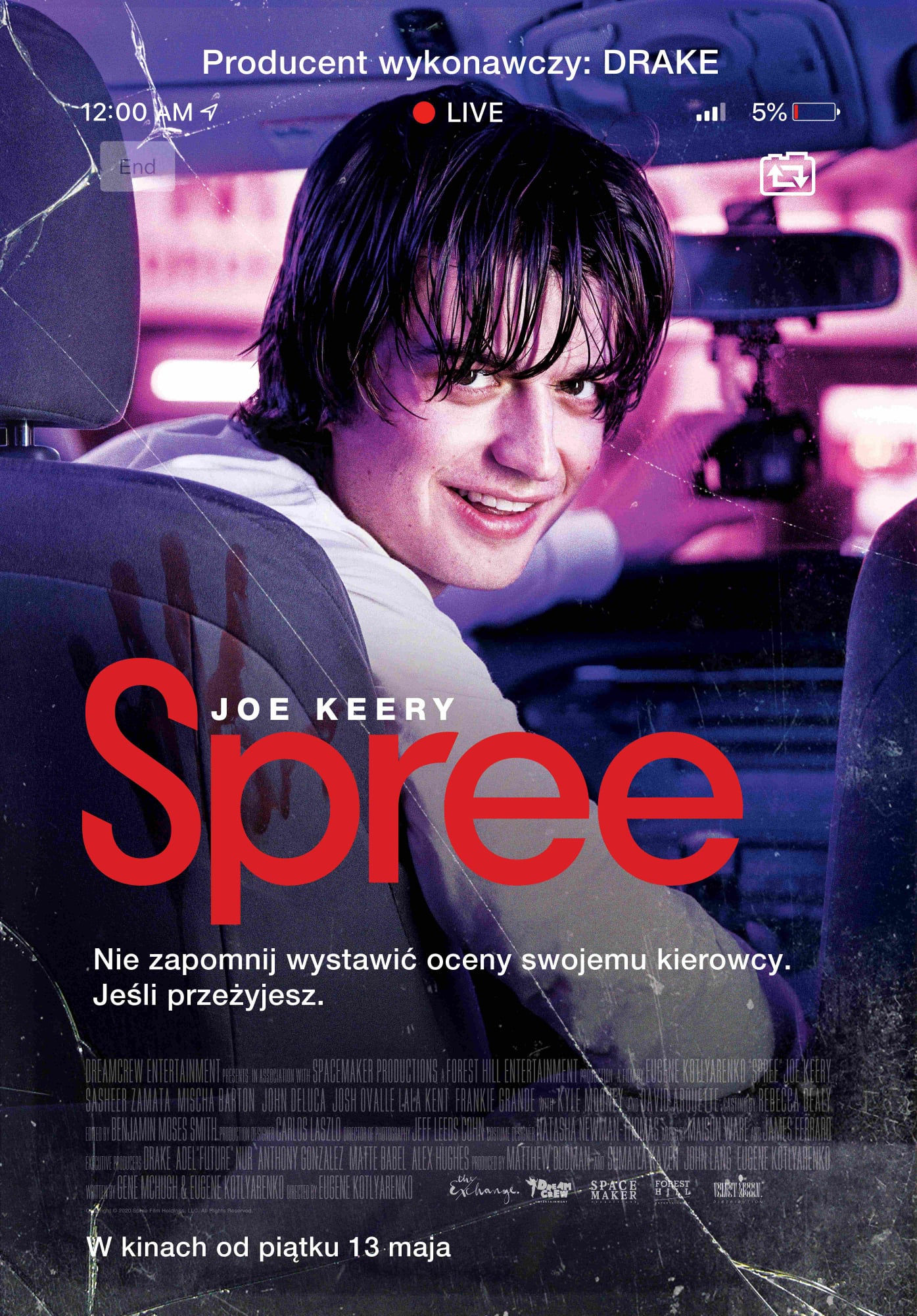 Polski plakat filmu 'Spree'