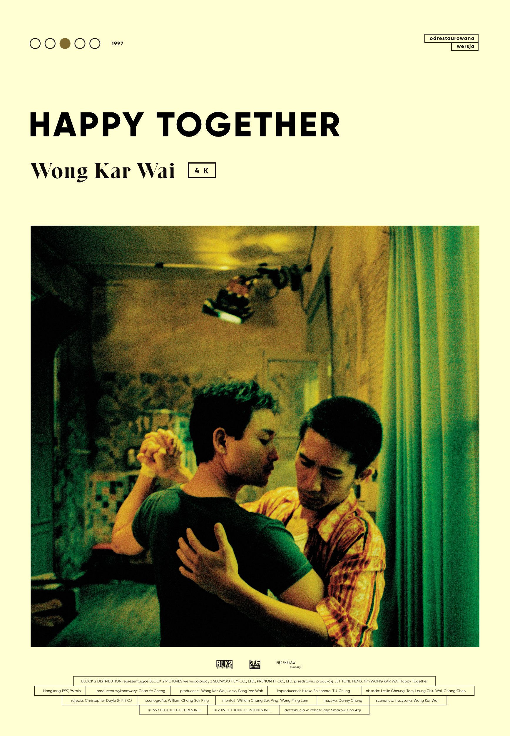 Polski plakat filmu 'Happy Together'