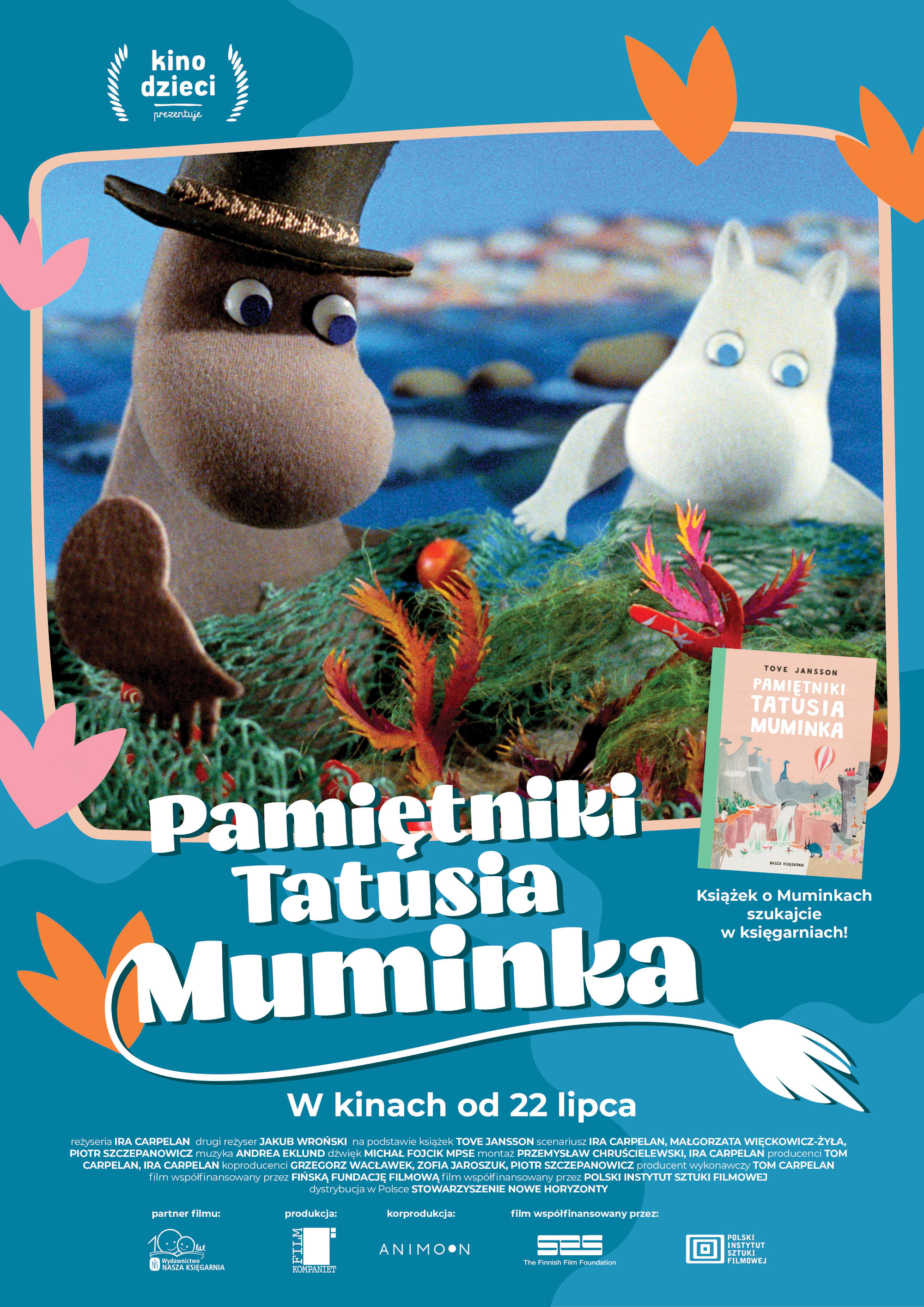 Polski plakat filmu 'Pamiętniki Tatusia Muminka'