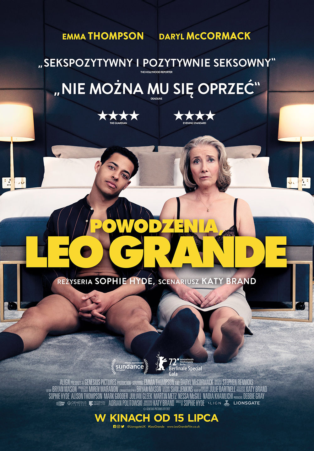 Polski plakat filmu 'Powodzenia, Leo Grande'