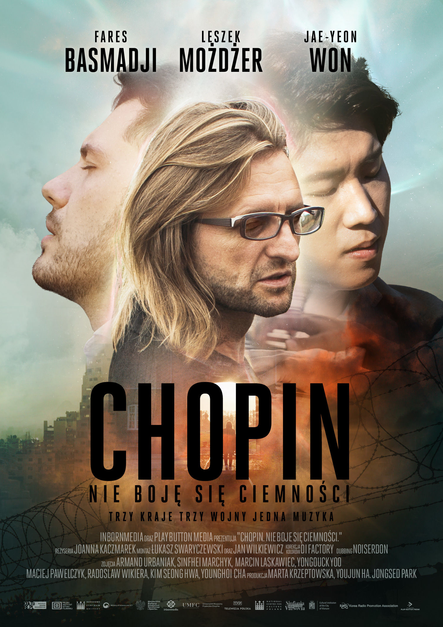 Polski plakat filmu 'Chopin. Nie Boję Się Ciemności'