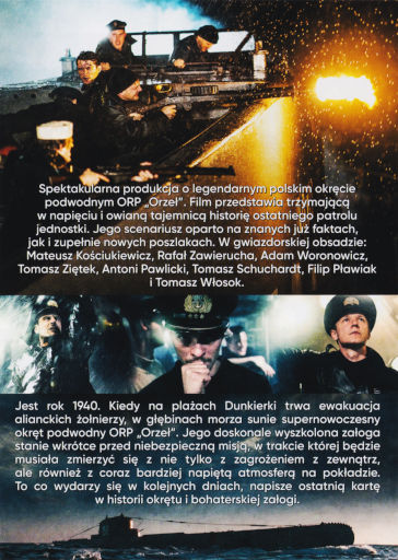 Tył ulotki filmu 'Orzeł. Ostatni Patrol'