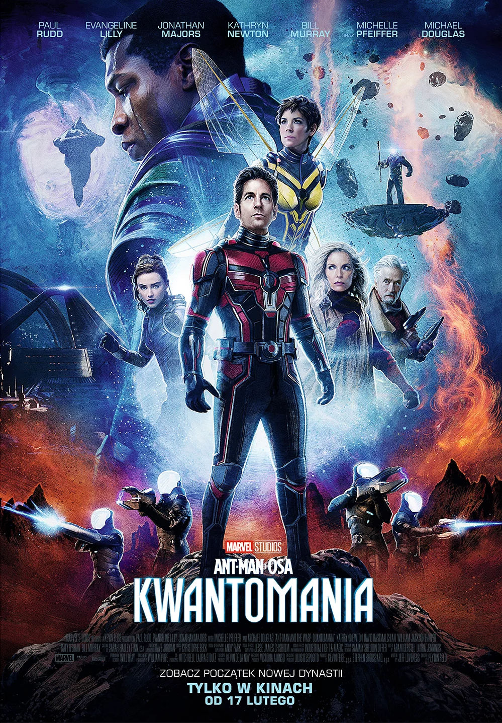 Polski plakat filmu 'Ant-Man i Osa: Kwantomania'